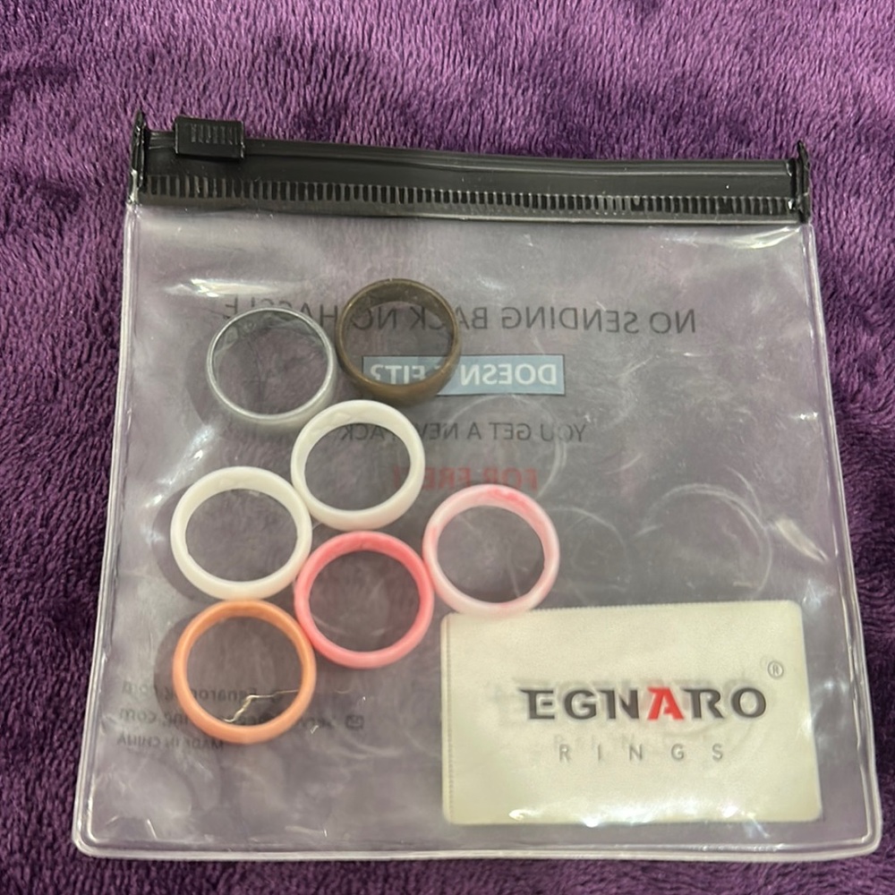 Eginaro Silicone Rings Set